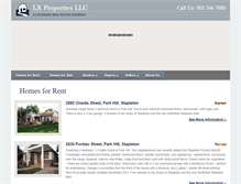 Tablet Screenshot of lxproperties.com